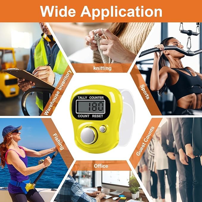 5 set Digital Finger Counter Ring